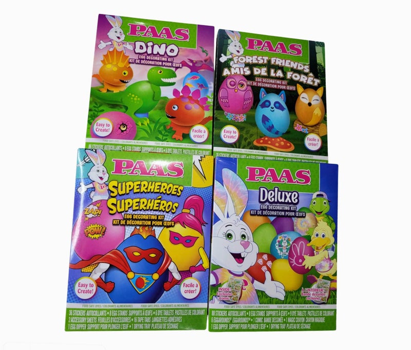 Paas Easter Egg Decorating Kit Variety Pack. Pack of 4. (Decorating Kits Will Vary) - Image 1